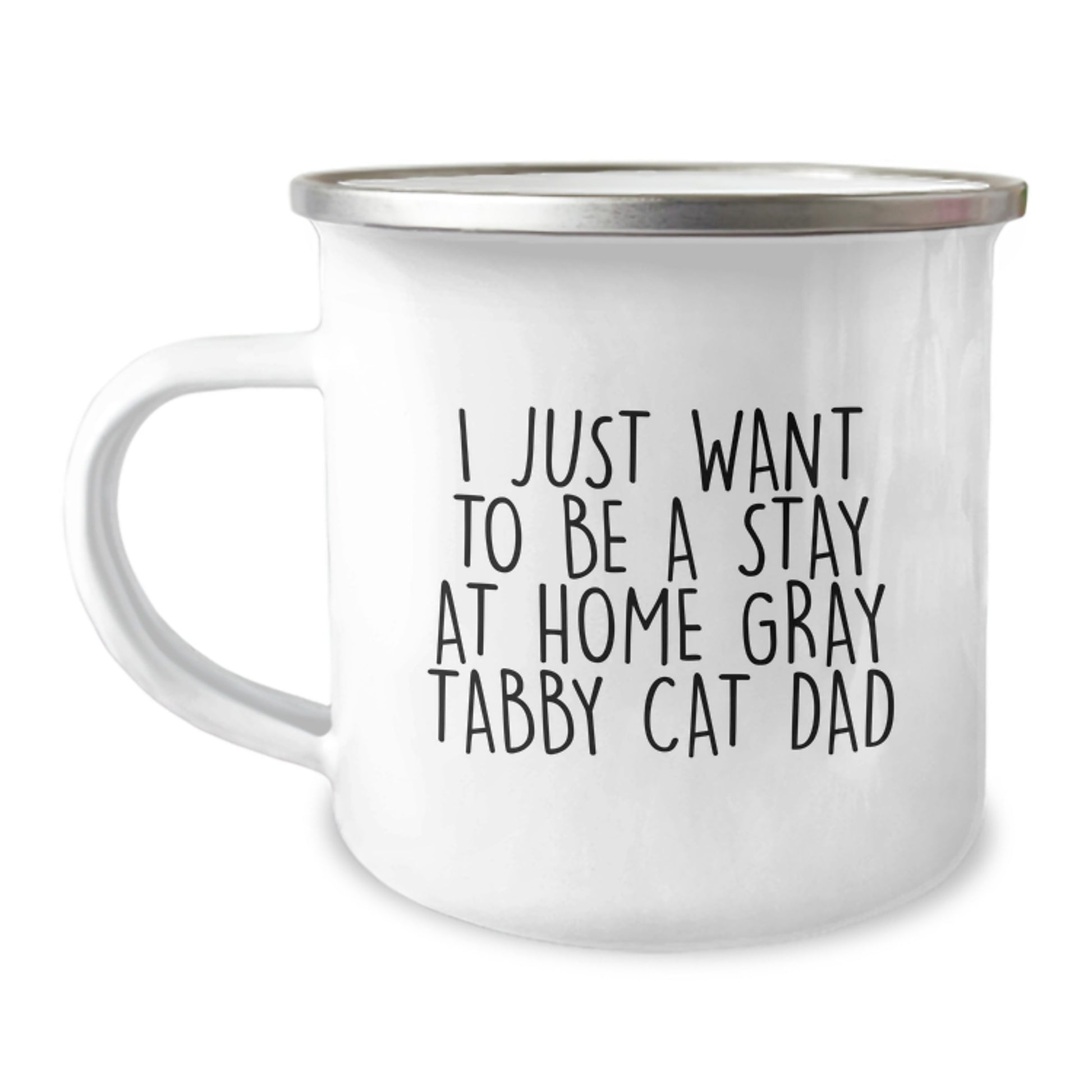 Funny Gray Tabby Cat Gifts from Dad for Christmas Unique Presents for Men Friends Family - Image 1