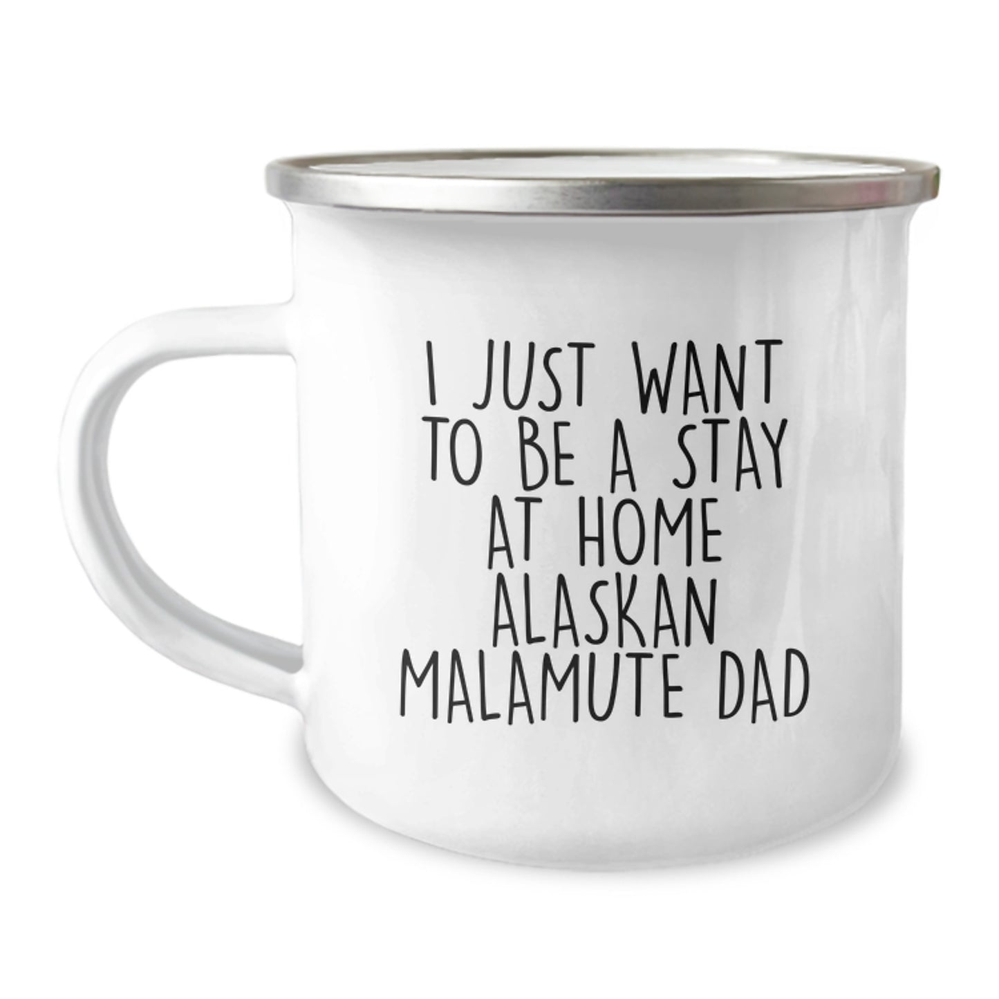 Alaskan Malamute Dog Lovers Gifts from Dad to Son Birthday Unique Camping Mug - Image 1