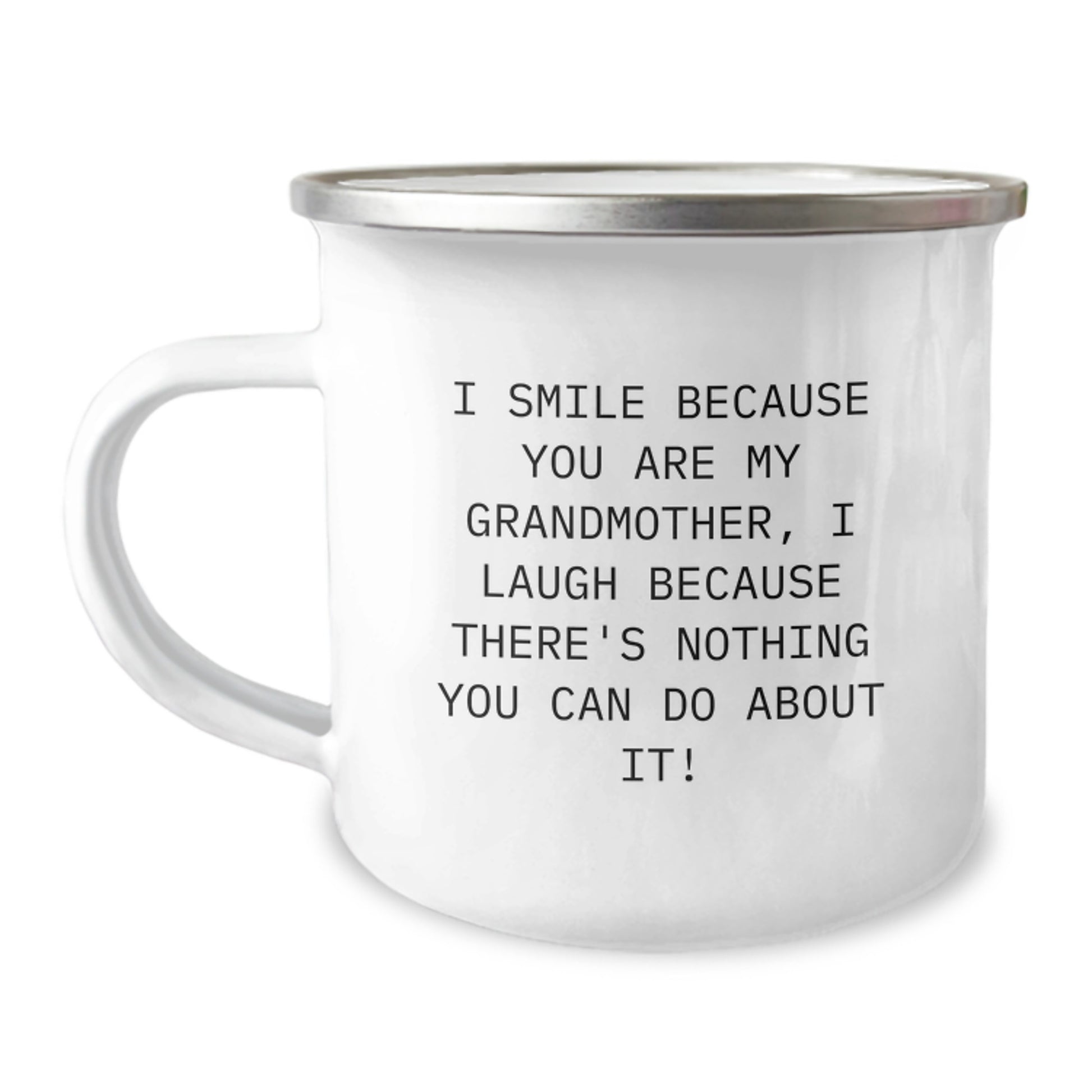 Funny Grandmother Gifts for Her - I Smile Because You Are My Grandmother - Mother's Day Camping Mug for Grandma - Image 1