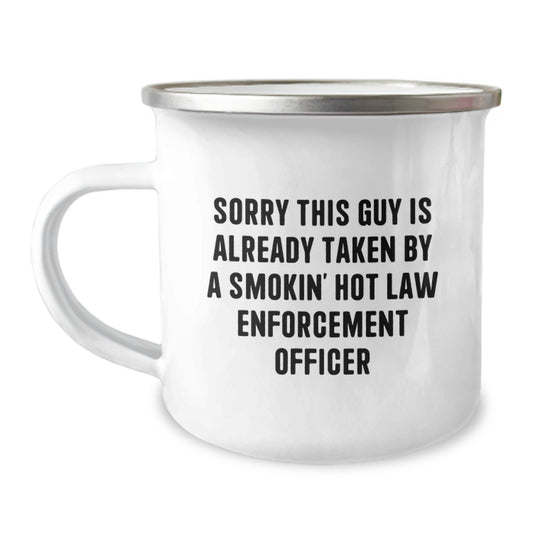 Funny Law Enforcement Officer Camping Mug Gifts from Friends for Christmas Unique Presents - Image 1