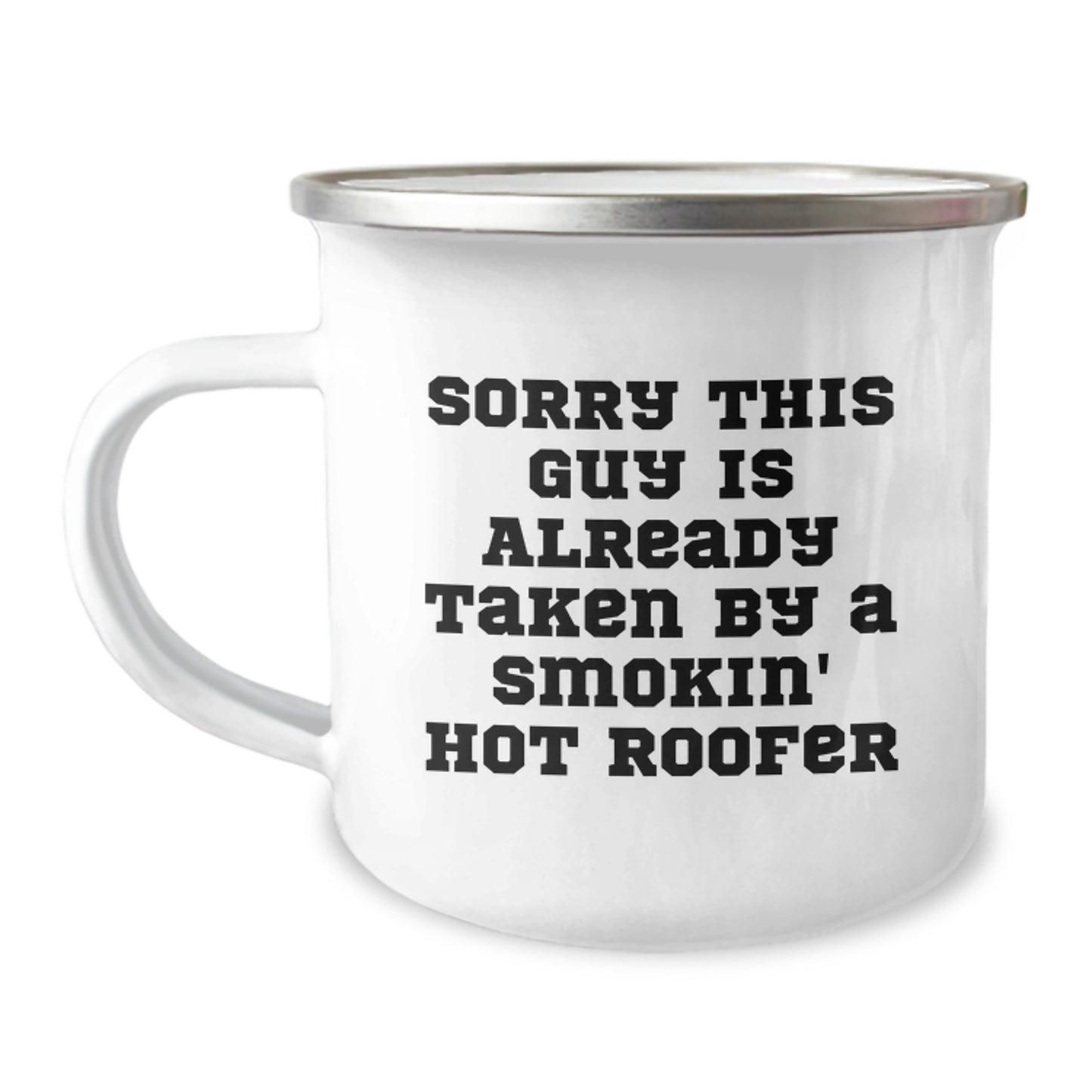 Funny Roofer Gifts from Friends, Unique Christmas Unique Gifts for Roofer, Camping Mug for Men - Image 1