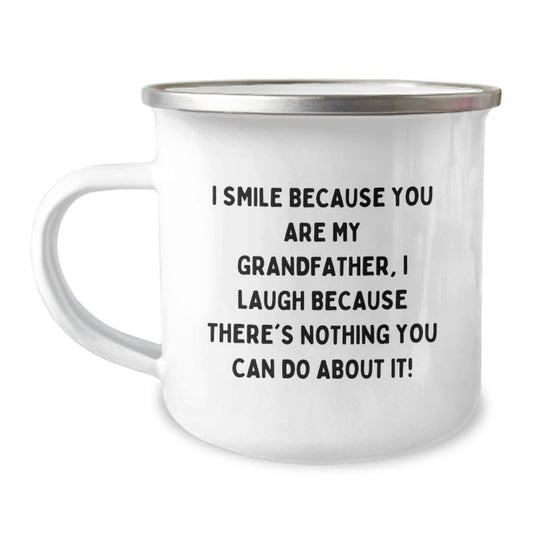 Funny Grandfather Gifts for Men - Grandfather Camping Mug, Unique Mother's Day Unique Gifts from Family - Image 1