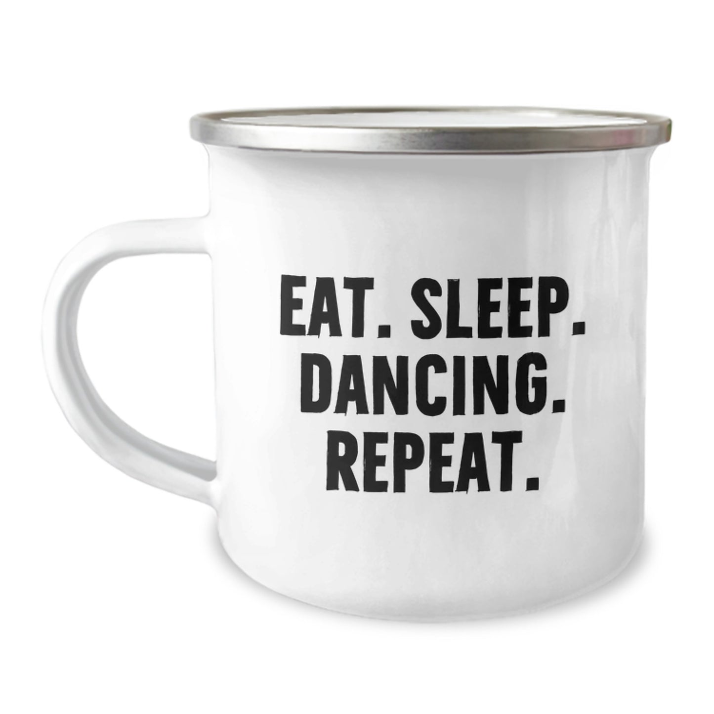 Funny Dancing Gifts for Men, Stainless Steel Camping Mug with Eat. Sleep. Dancing. Repeat. Quote, Birthday Unique Gifts from Friends or Family - Image 1