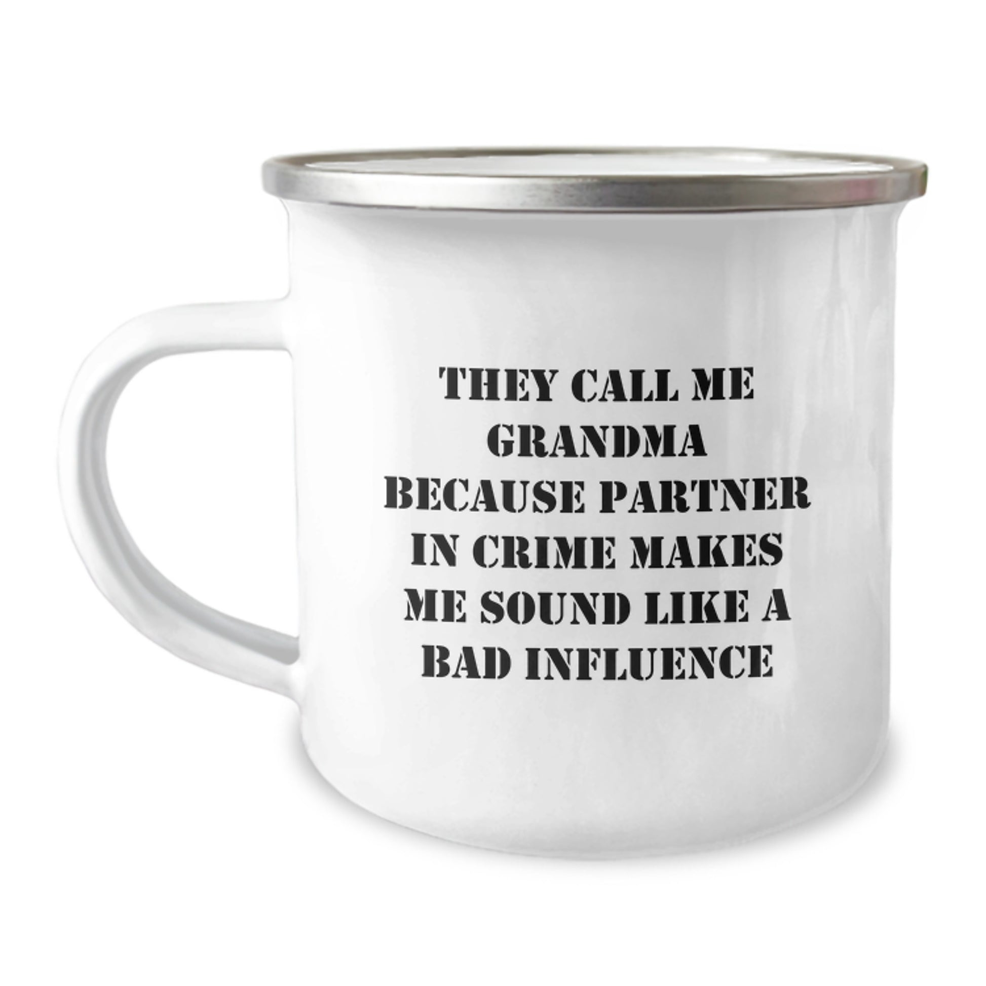 Funny Grandma Mugs for Camping Partner in Crime Christmas Unique Gifts from Family - Image 1