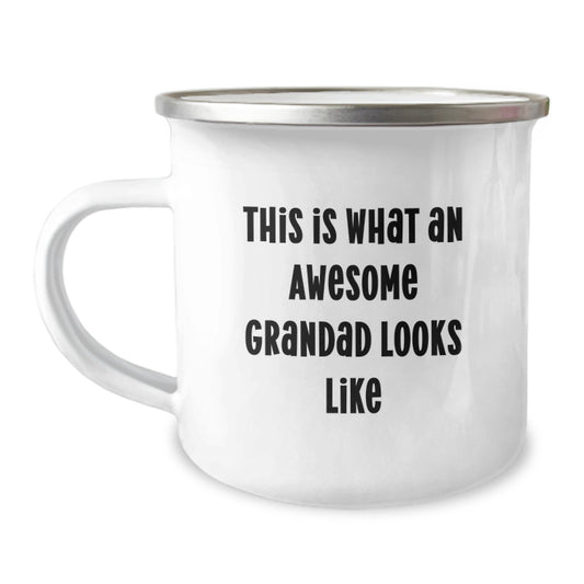 Funny Grandad Gifts for Men - This Is What An Awesome Grandad Looks Like, Camping Mug, Gifts from Family to Grandad, Christmas Unique Gifts - Image 1