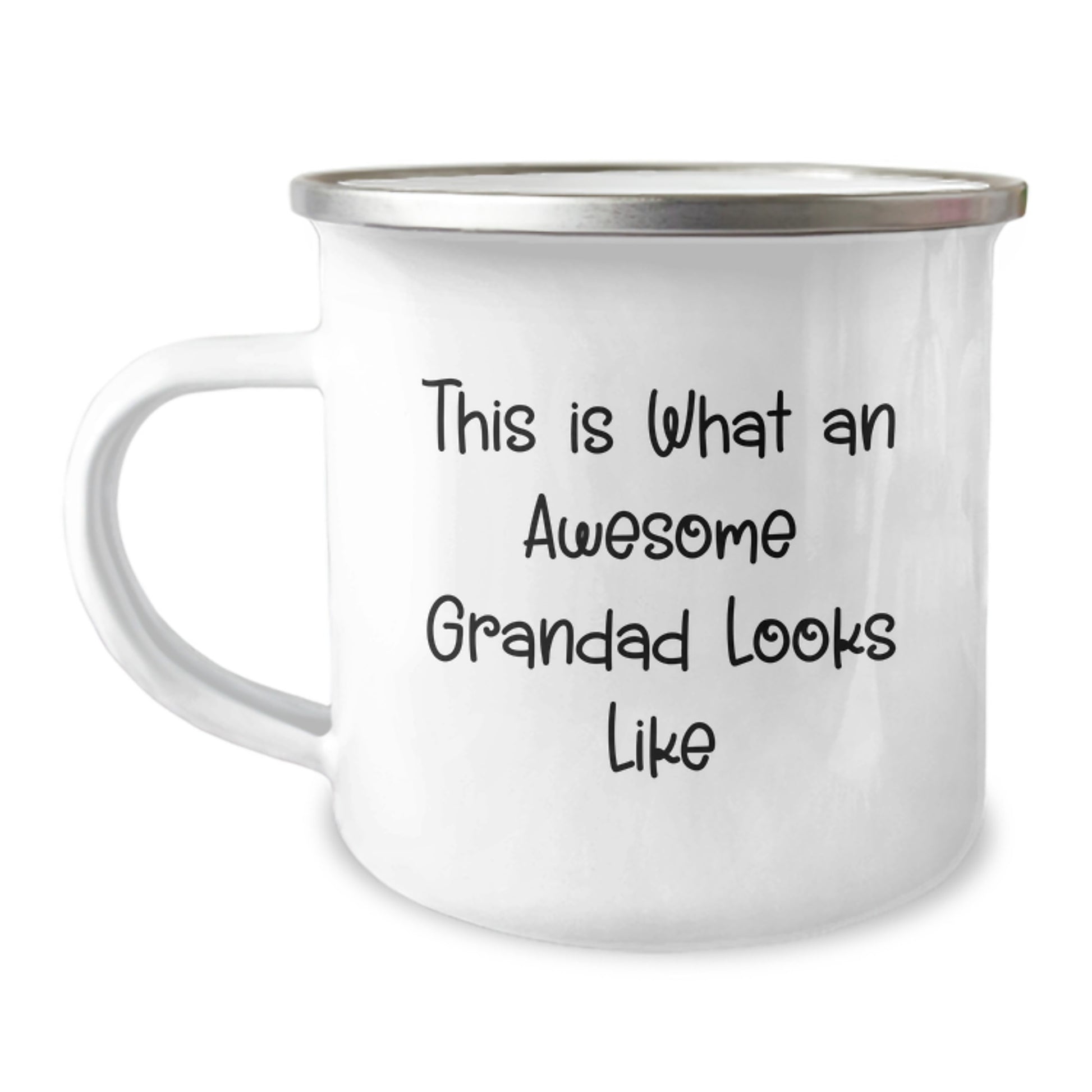 Grandad Camping Mug, Funny Quote Gifts from Family for Grandad, Christmas Unique Gifts for Husband, Grandad Enthusiast Mug - Image 1