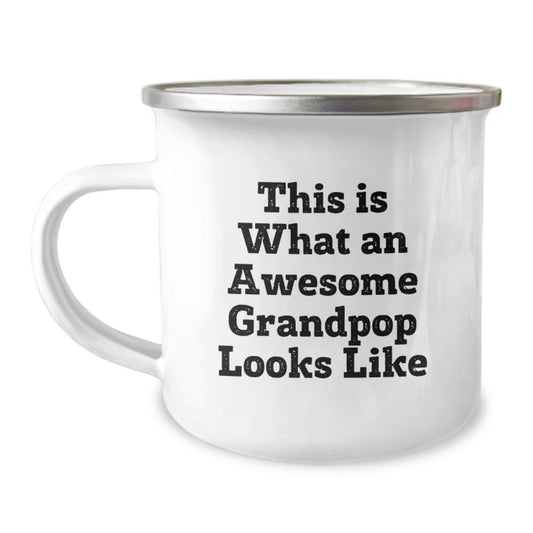 Grandpop Camping Mug Funny Gifts from Men to Grandpop on Christmas Unique - Image 1