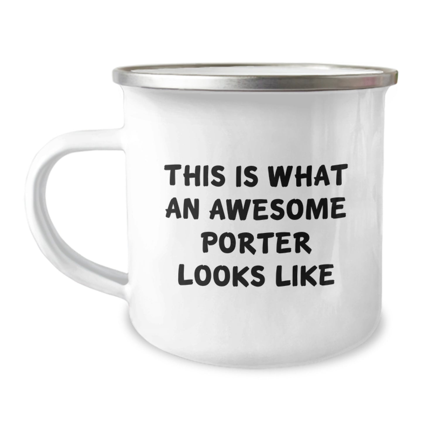 Funny Porter Camping Mug Gifts from Friends on Valentine's - This Is What An Awesome Porter Looks Like - Image 1
