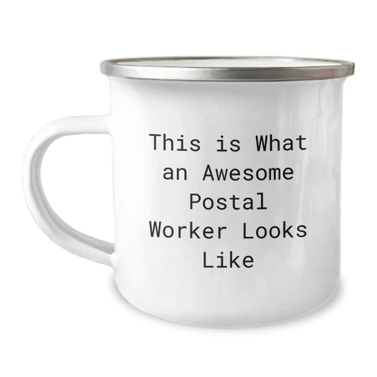 Funny Gifts from Friends to Awesome Postal Workers, Valentine's Unique Gifts for Men, Funny Camping Mug - Image 1