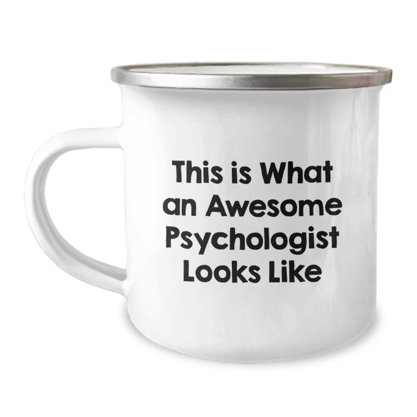 Funny Psychologist Gifts from Friends for Birthday Unique Gifts - This Is What An Awesome Psychologist Looks Like Camping Mug - Image 1