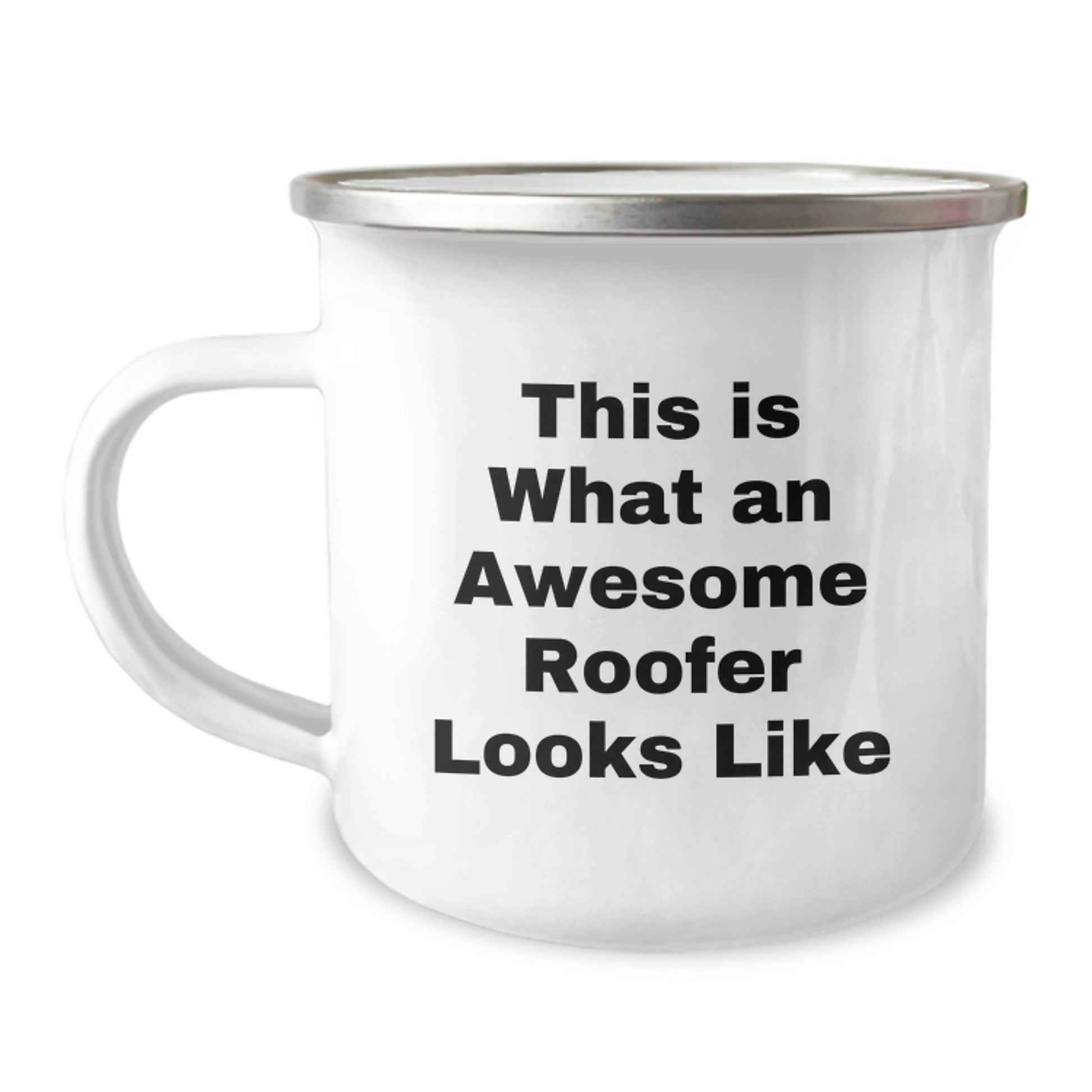 Funny Roofer Gifts for Men - Camping Mug with 'This Is What An Awesome Roofer Looks Like' Quote, Gifts from Friends to Birthday Roofer - Image 1
