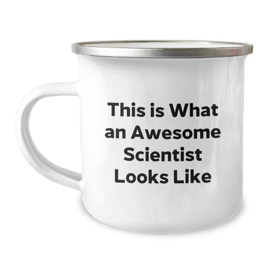Funny Scientist Camping Mug Gifts from Men for Scientist Friends on Birthday - Image 1