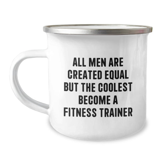 Fitness Trainer Gifts from Men - Funny Quote Camping Mug for Father's Day Unique Gifts - Image 1
