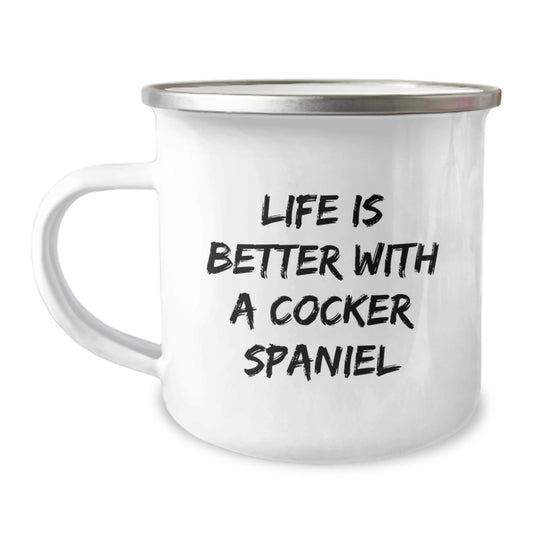 Cute Cocker Spaniel Dog Gifts for Men and Women - Funny Quote Camping Mug - Gifts from Family and Friends for Graduation - Image 1