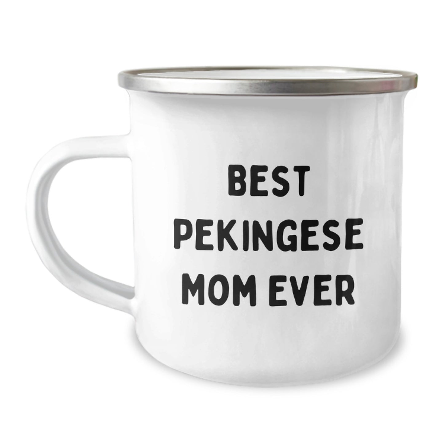 Pekingese Dog Lover Gifts from Family for Best Mom Ever Funny Camping Mug - Valentine's Unique Presents - Image 1