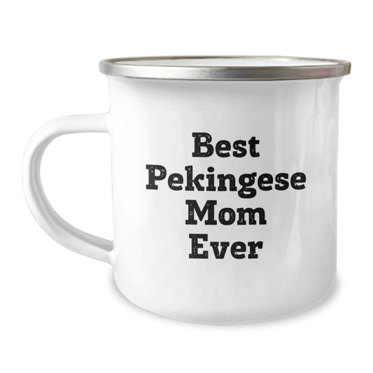 Funny Pekingese Dog Mom Gifts for Camping Mug - Gifts from Mom to Pekingese Dog Lover on Valentine's - Image 1