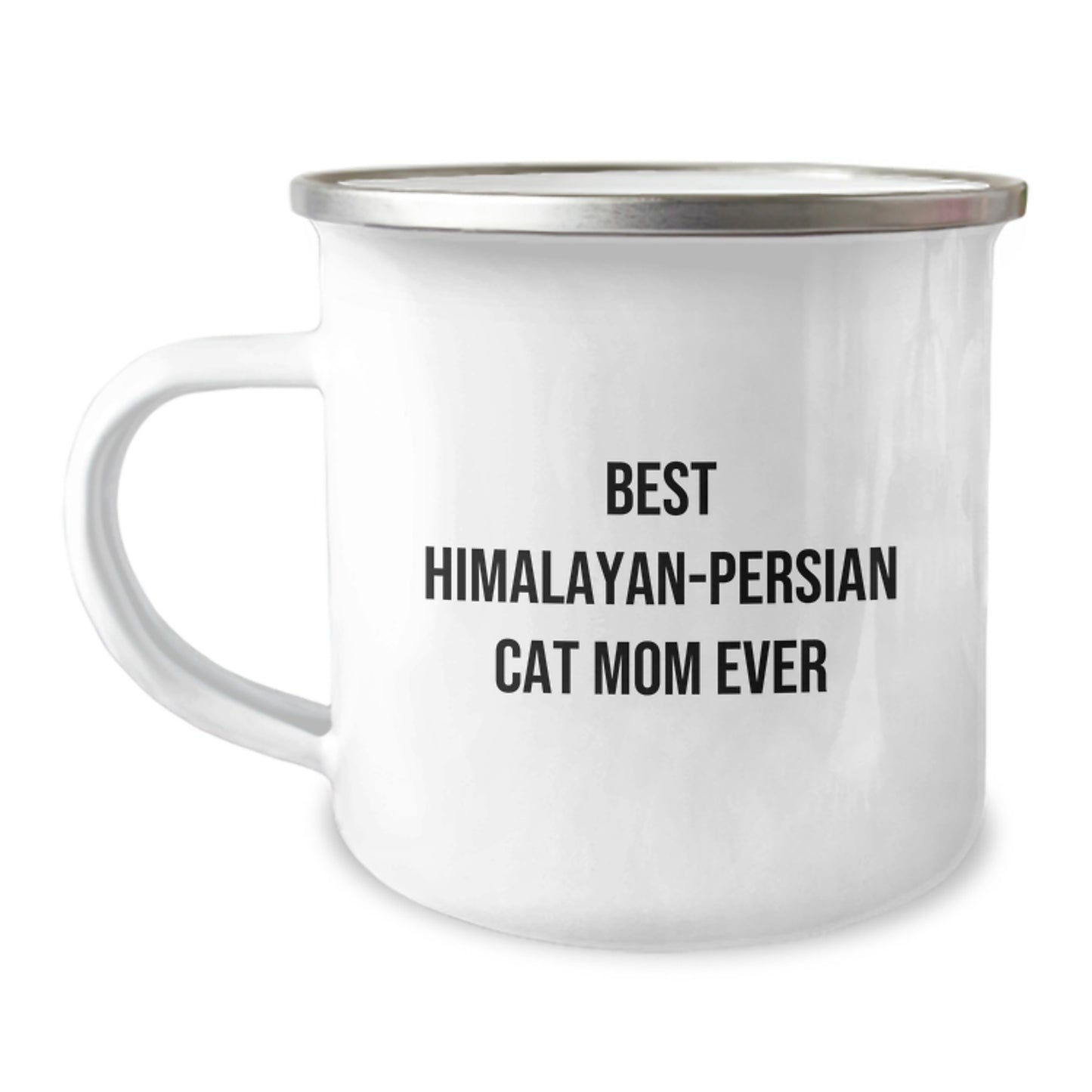 Funny Himalayan-Persian Cat Mom Gifts for Birthday Unique Camping Mug, Gifts from Family for Best Himalayan-Persian Cat Mom Ever, Stainless Steel with Enamel Finish - Himalayan-Persian Cat Mom Lover - Image 1
