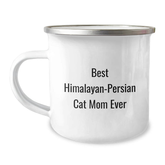 Funny Gifts from Friends and Family for the Best Himalayan-Persian Cat Mom Ever, Birthday Unique Gifts - Himalayan-Persian Cat Camping Mug - Image 1