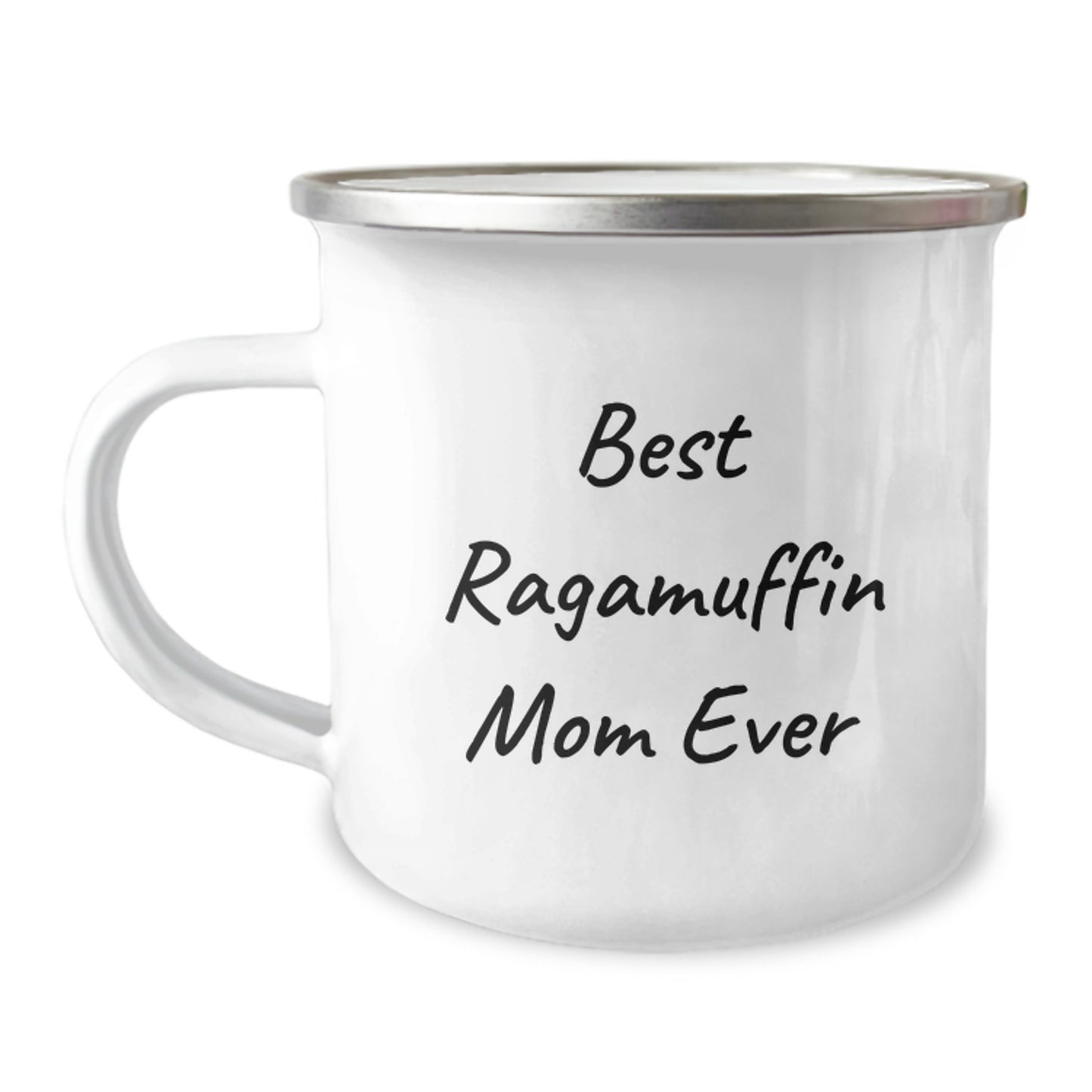 Gifts from Family for Ragamuffin Cat Lovers, Birthday Unique Gifts, Funny 'Best Ragamuffin Mom Ever' Camping Mug for Men Women Friends Coworkers - Image 1