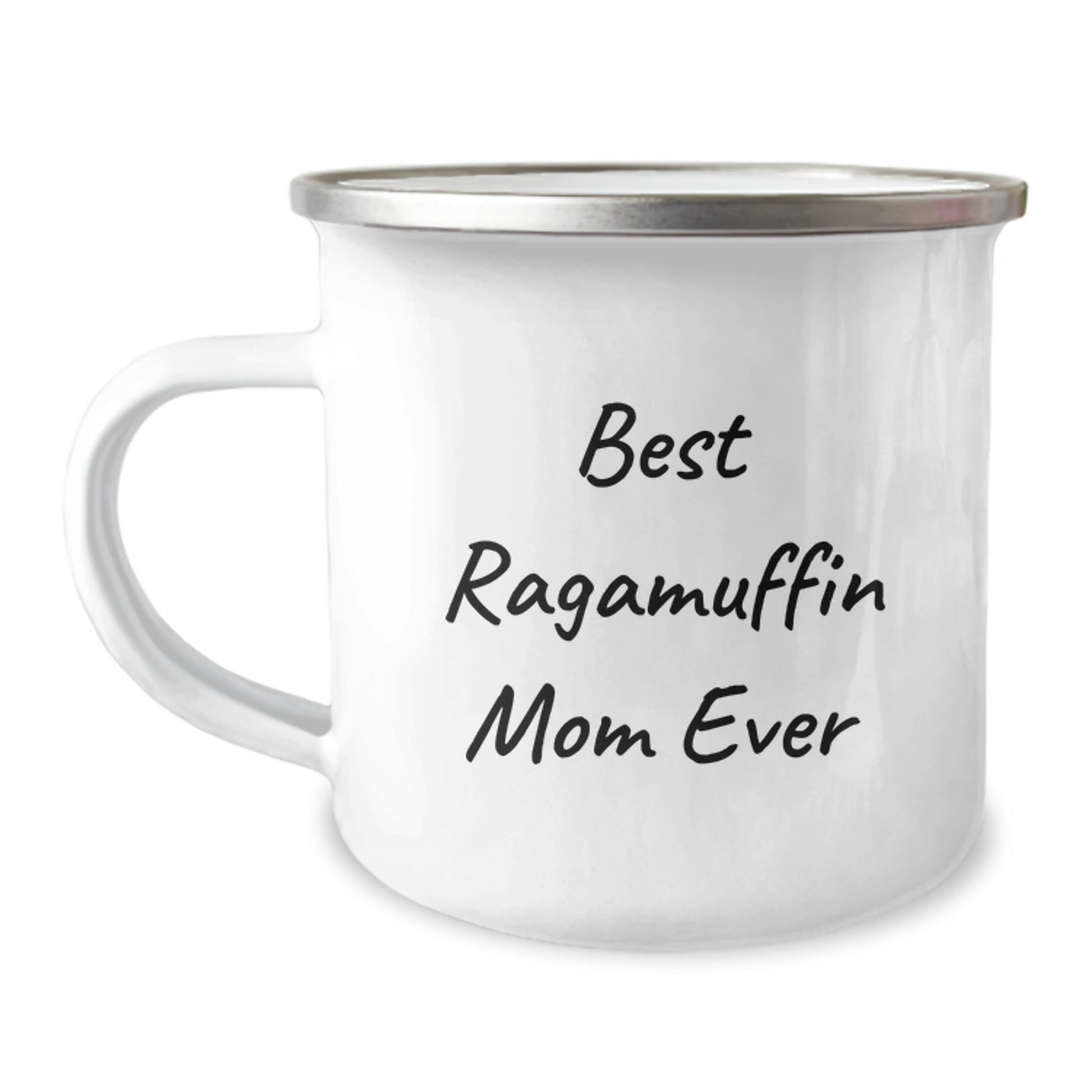 Gifts from Family for Ragamuffin Cat Lovers, Birthday Unique Gifts, Funny 'Best Ragamuffin Mom Ever' Camping Mug for Men Women Friends Coworkers - Image 1