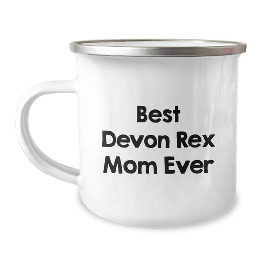 Funny Devon Rex Cat Lover Gifts for Cat Mom - Camping Mug for Birthday - Gifts from Family to Cat Lover Mom - Image 1