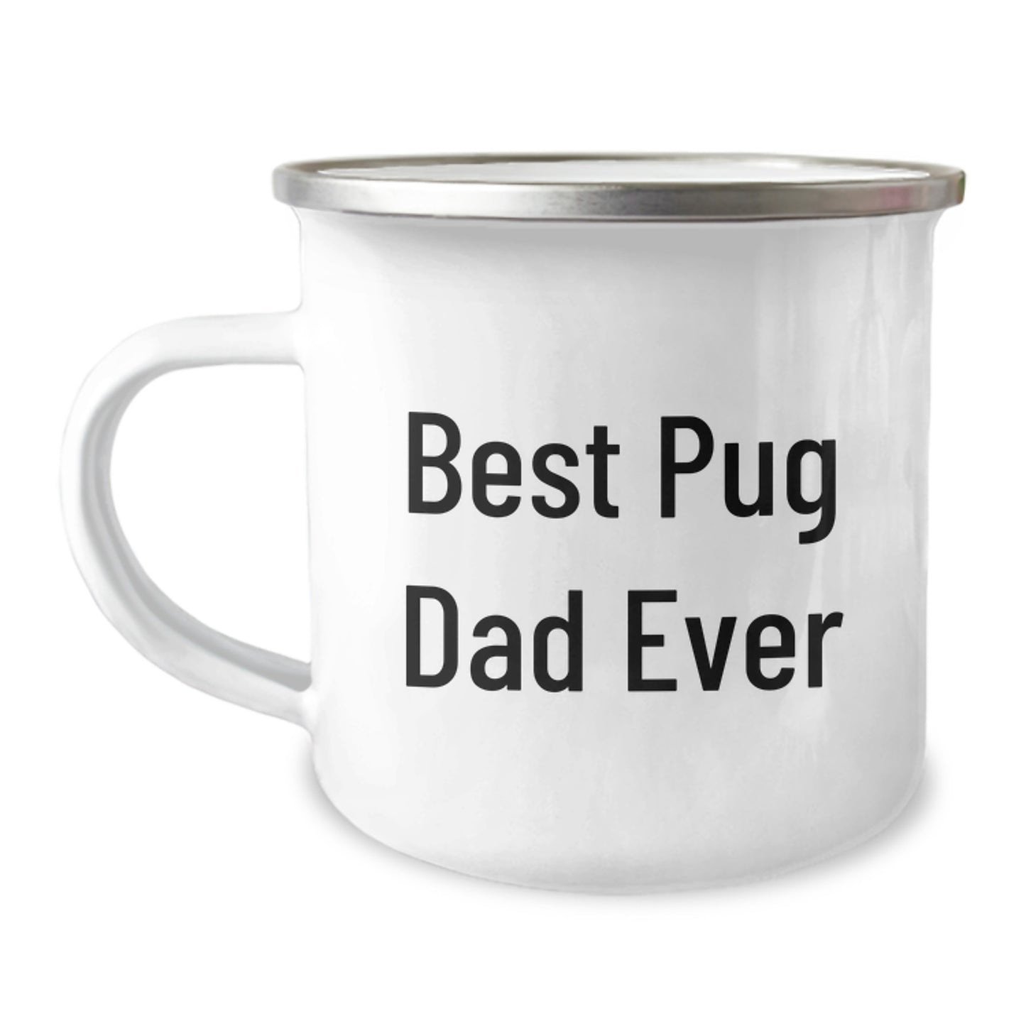 Funny Pug Dad Camping Mug Gifts for Men, Best Pug Dad Ever Valentine's Unique, Gifts from Men to Pug Dog Lovers - Image 1