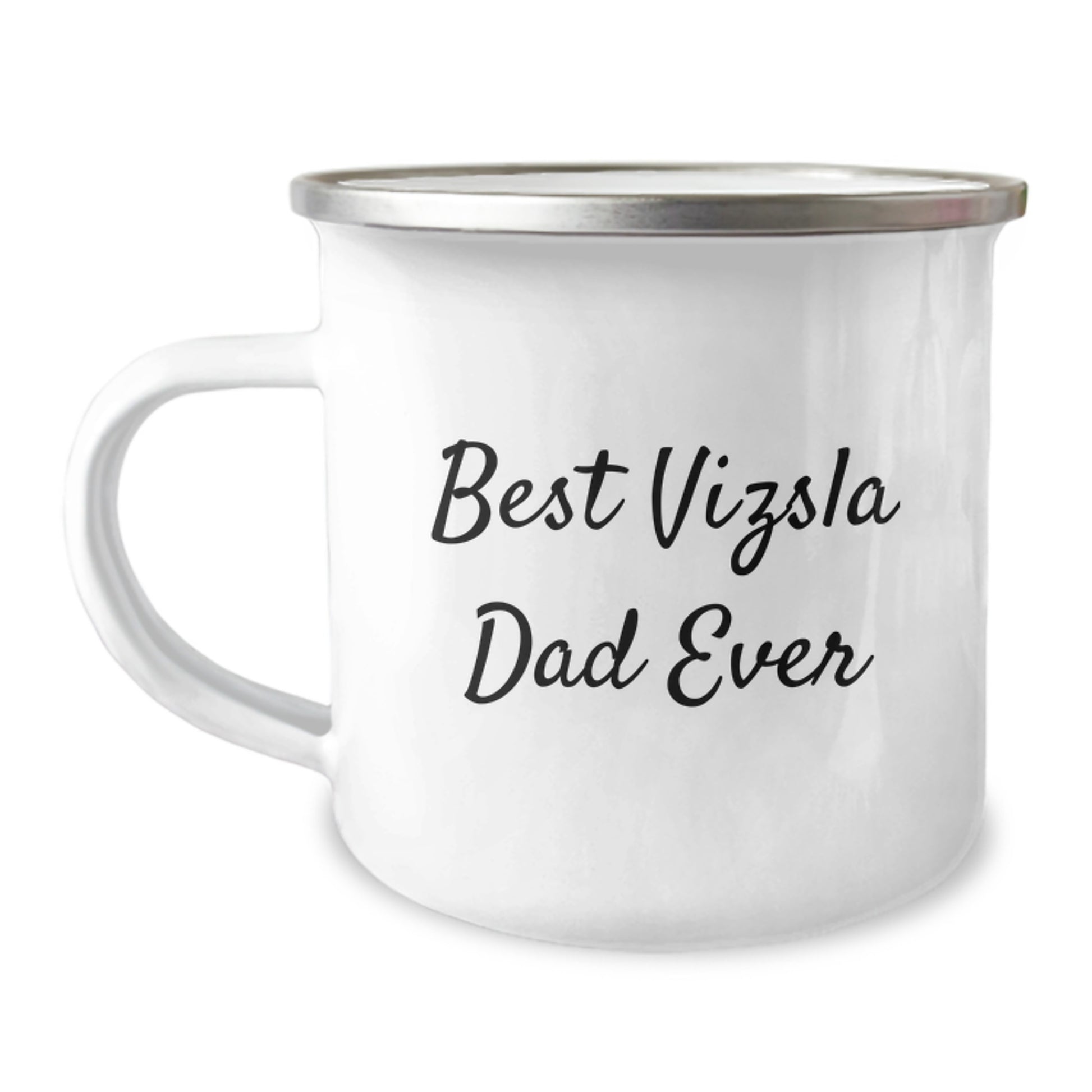 Funny Vizsla Dog Lover Gifts for Best Dad Ever, Valentine's Unique Camping Mugs for Him, Dad's Special Cup from Family - Image 1