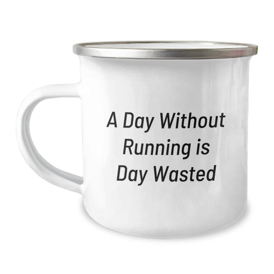 Funny Running Quotes Camping Mugs for Men Women Valentine's Unique Gifts from Friends - Image 1