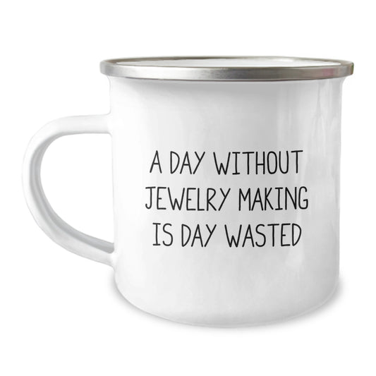 Funny Jewelry Making Gifts for Jewelry Making Enthusiasts, Camping Mugs for Valentine's Unique Gifts from Friends and Family - Image 1