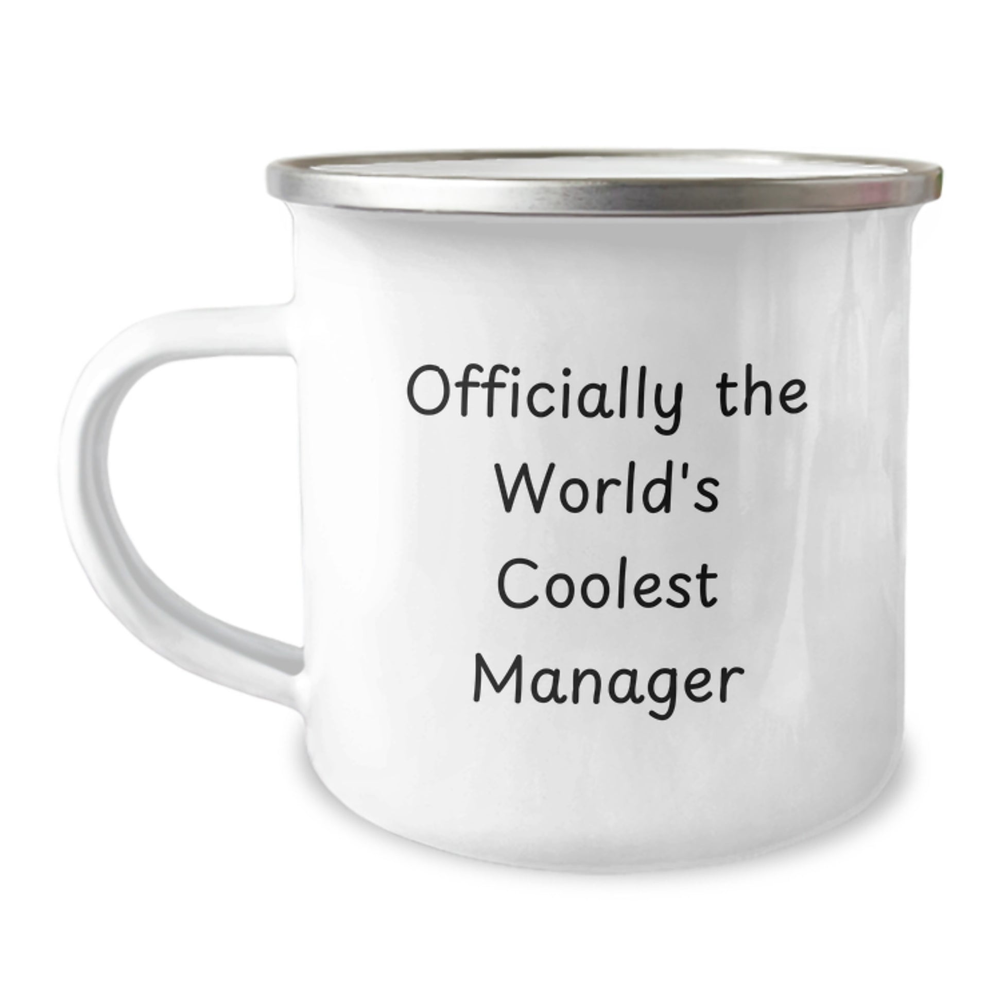 Funny Manager Gifts from Friends, Gifts for Manager Graduation Unique Mugs, Camping Mug Officially The World's Coolest Manager - Image 1
