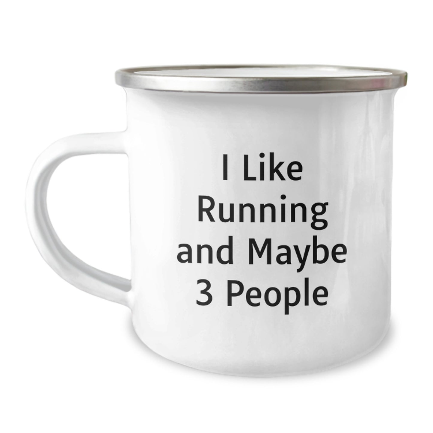 Funny Running Gifts for Mom - 'I Like Running And Maybe 3 People' - Unique Camping Mug for Running Enthusiasts - Image 1