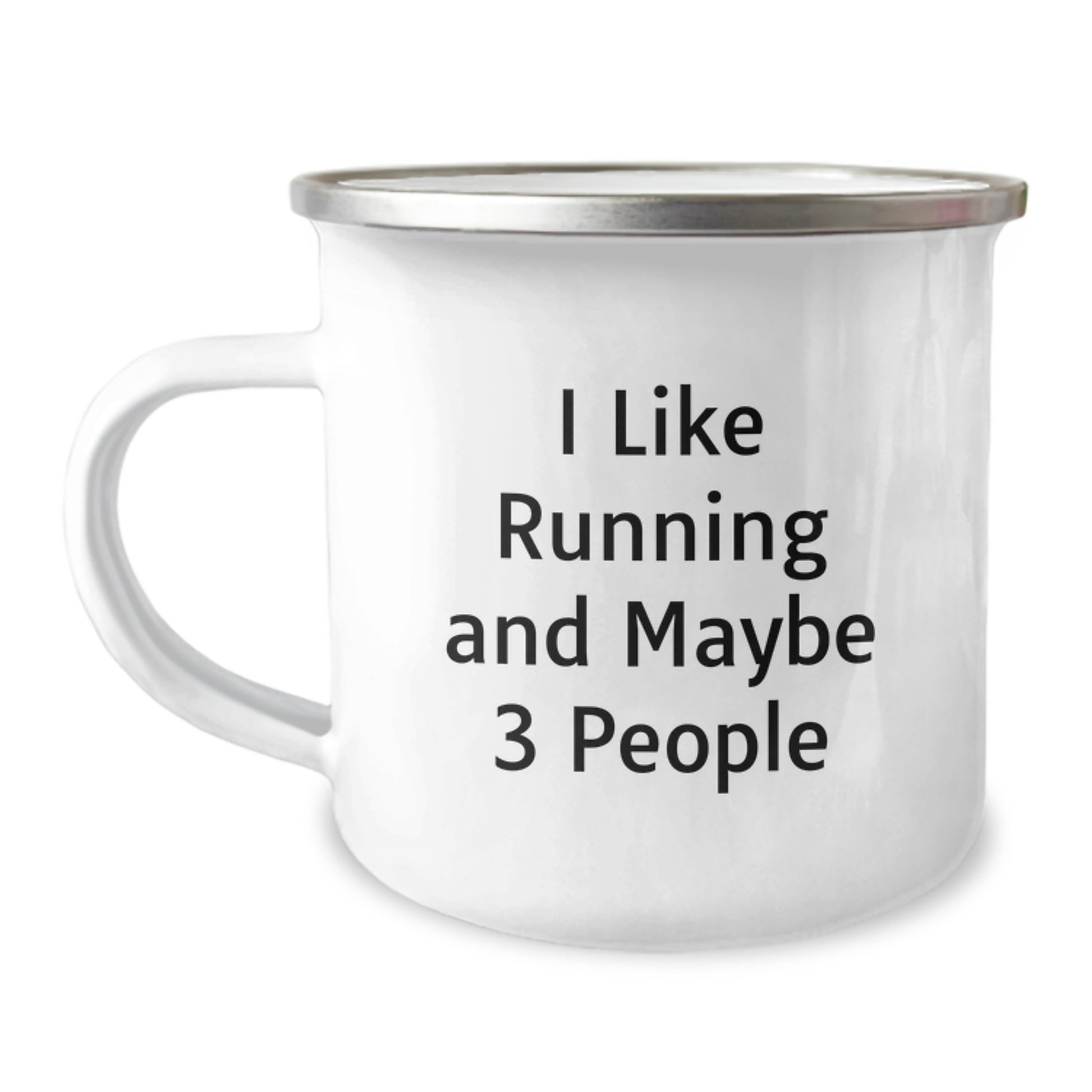 Funny Running Gifts for Mom - 'I Like Running And Maybe 3 People' - Unique Camping Mug for Running Enthusiasts - Image 1
