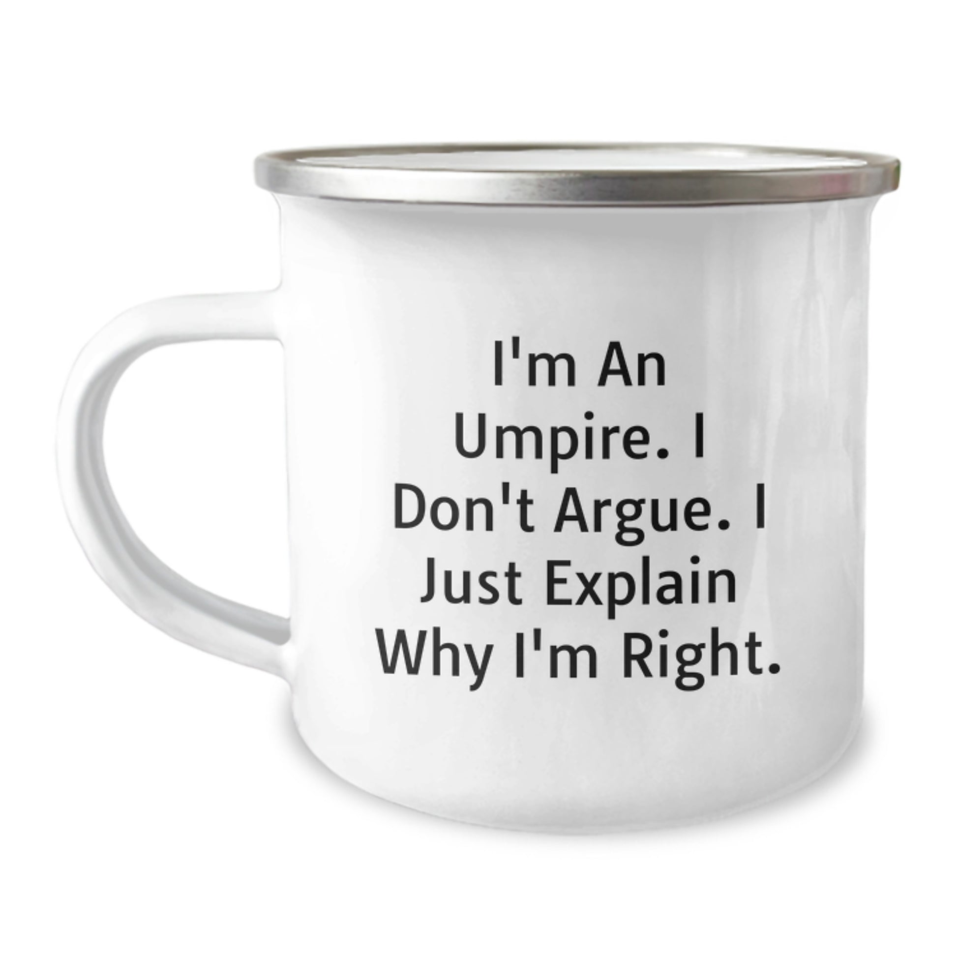 Funny Umpire Camping Mug Gifts for Umpire Friends and Family, Gifts from Men to Umpire Graduates, Unique Umpire Humor Mug - Image 1