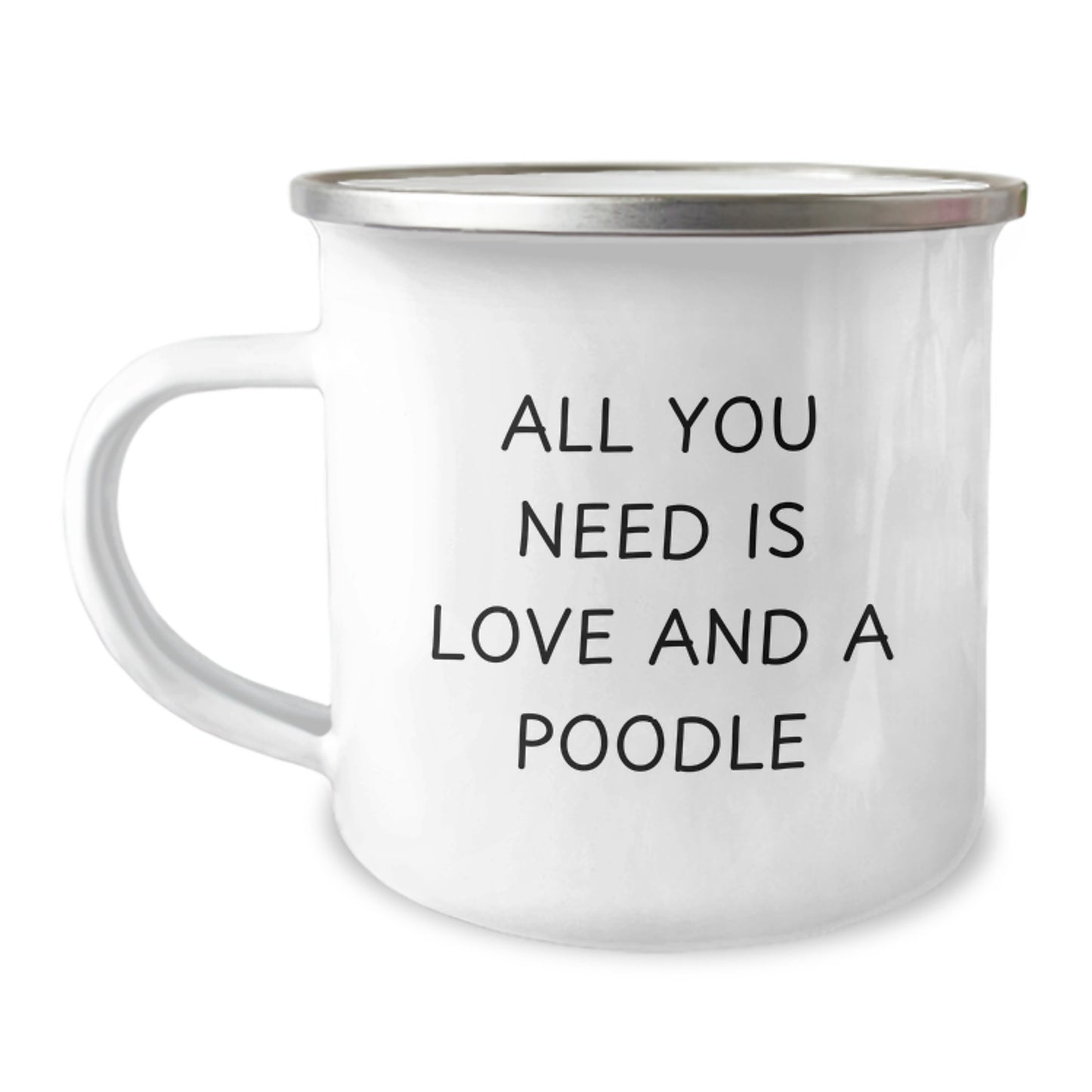 Funny Poodle Dog Christmas Unique Gifts from Friends and Family for Poodle Dog Lovers Camping Mug - Image 1