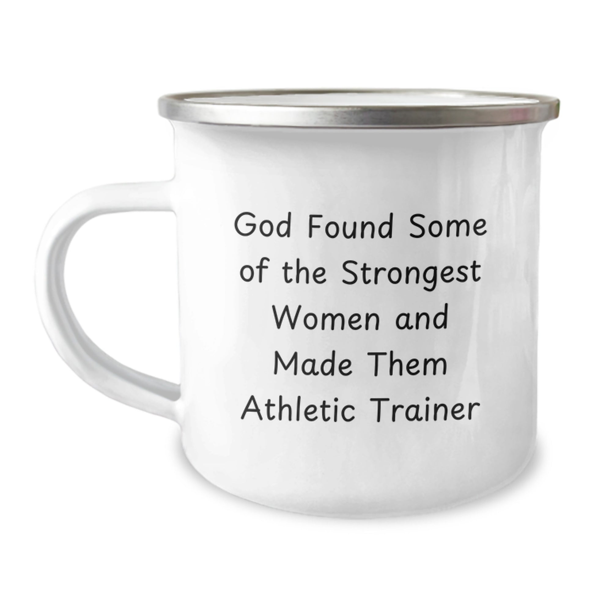 Funny Athlete Trainer Gifts from Friends, Perfect Camping Mug for Trainer Women, God Found Some Of The Strongest Women Quote, Christmas Unique Gifts - Image 1