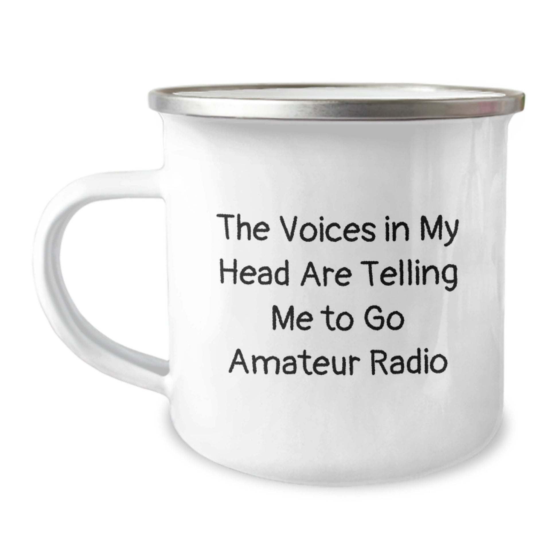 Funny Amateur Radio Gifts for Men - Christmas Unique Mugs from Friends - 'The Voices In My Head Are Telling Me To Go Amateur Radio' Quote - Image 1