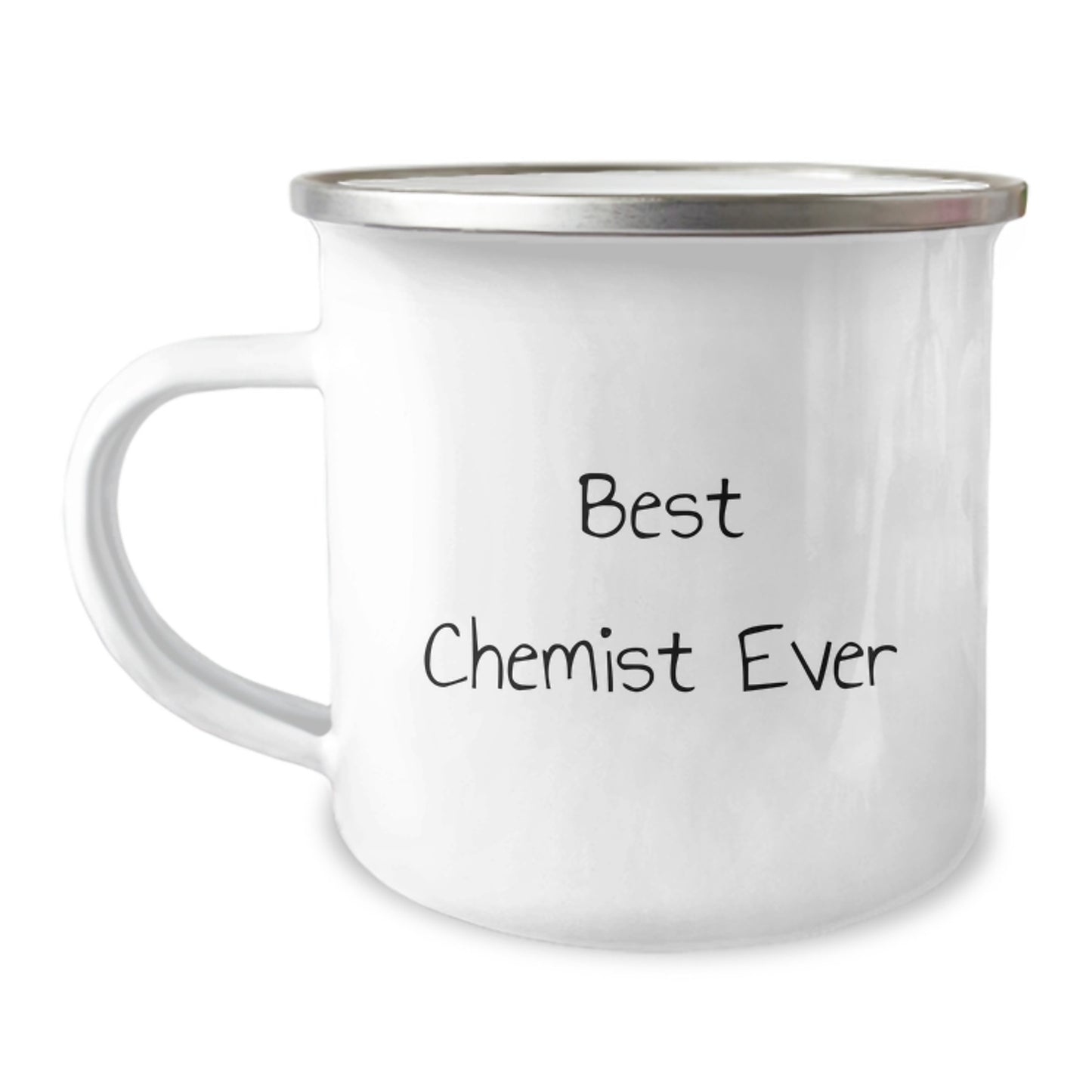 Funny Chemist Gifts for Men - Best Chemist Ever Camping Mug, Enamel Finish, Stainless Steel, Christmas Unique Presents - Image 1