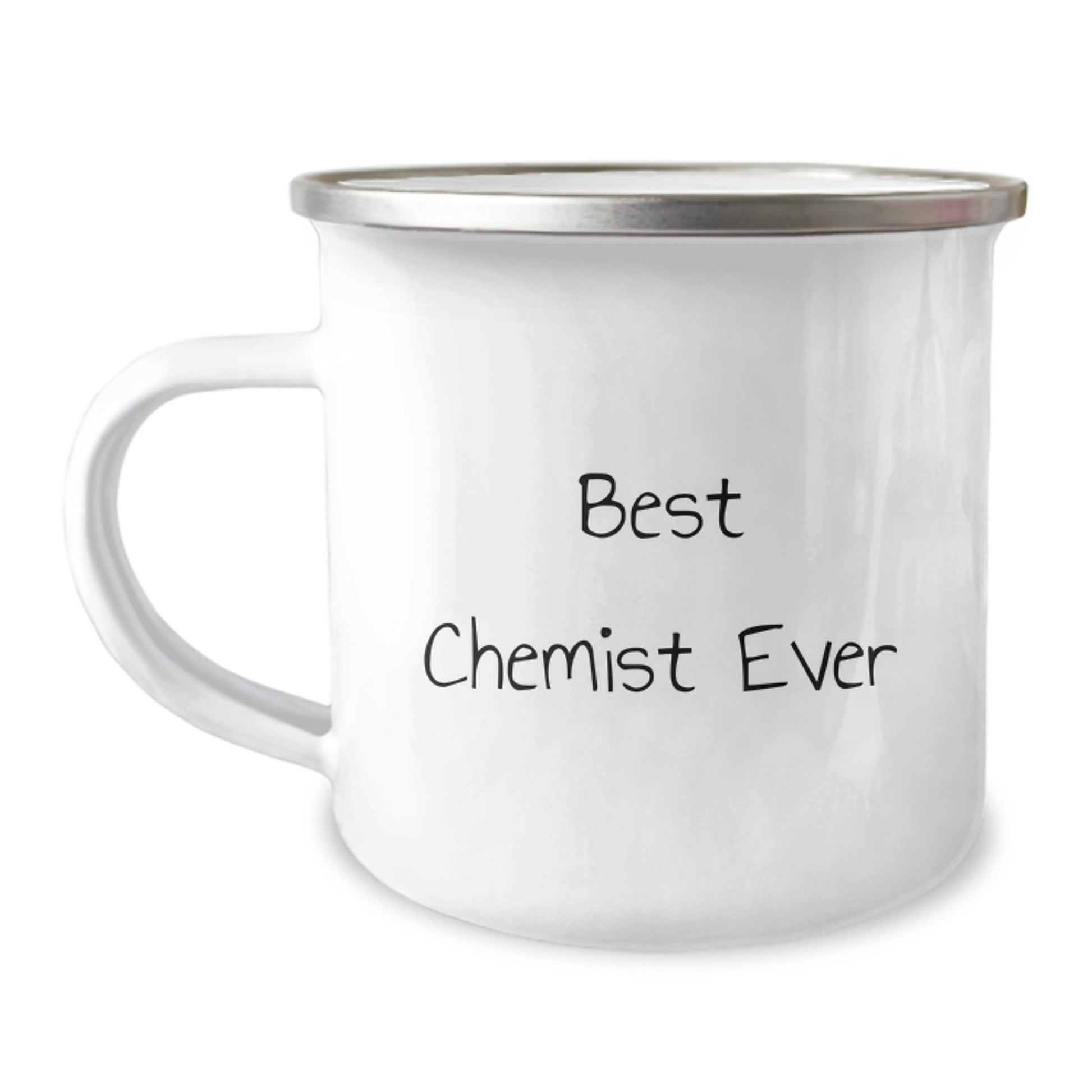 Funny Chemist Gifts for Men - Best Chemist Ever Camping Mug, Enamel Finish, Stainless Steel, Christmas Unique Presents - Image 1