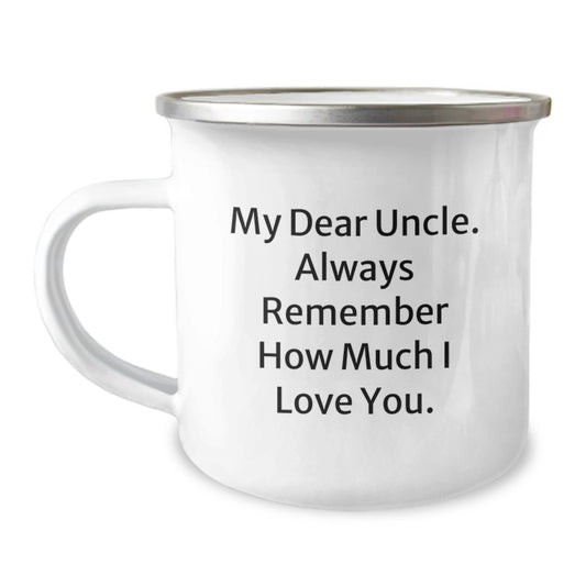 Funny Uncle Quotes Camping Mug Gifts from Men to Graduation Unique Gifts for Uncle - Image 1