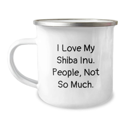 Shiba Inu Dog Lovers Gifts from Family, Funny Camping Mugs for Men, Women, Friends, Unique Graduation Gifts for Shiba Inu Dog Owners - Image 1