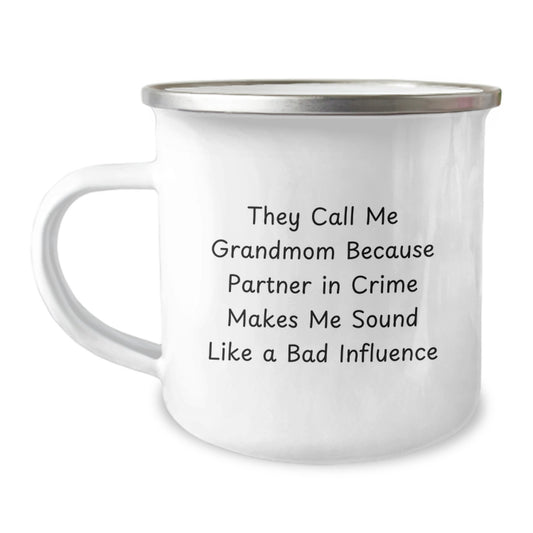 Grandmom Christmas Camping Mug - Funny Quote Gifts from Family to Grandmom - Image 1