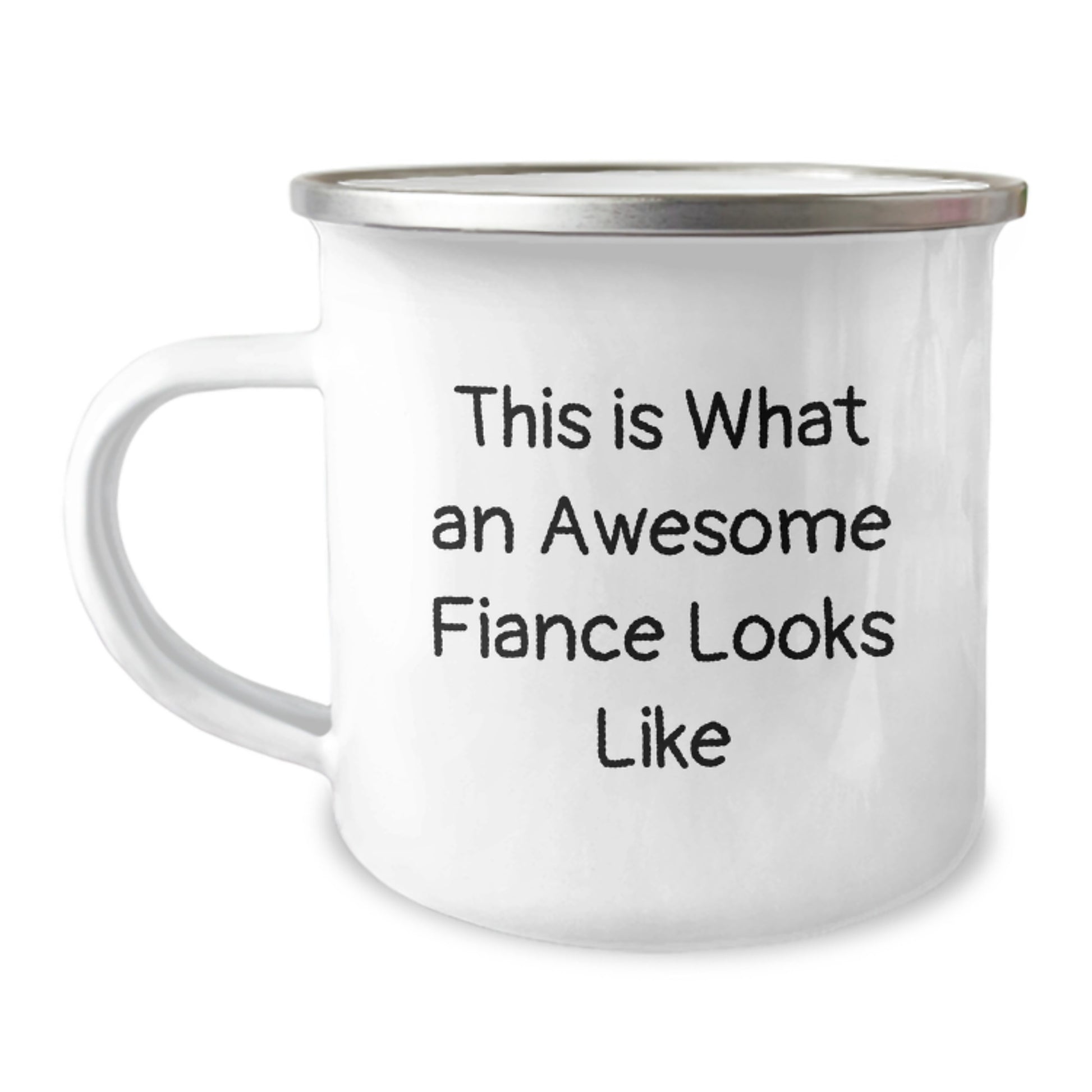 A Funny Fiance Gift for Him, Camping Mug for Graduation, 'This Is What An Awesome Fiance Looks Like' Quote - Gifts from Men to Fiance - Image 1