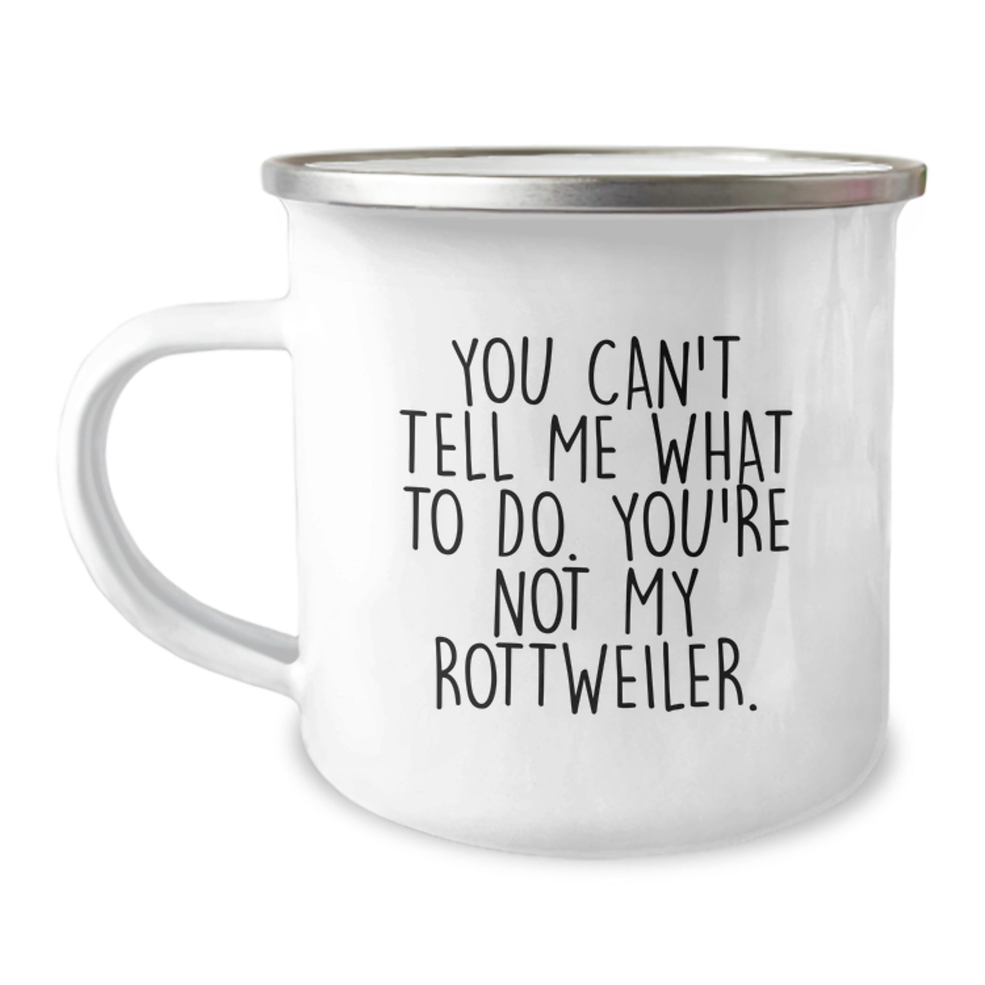 Rottweiler Dog Funny Camping Mug Gift for Him Birthday Unique - Image 1
