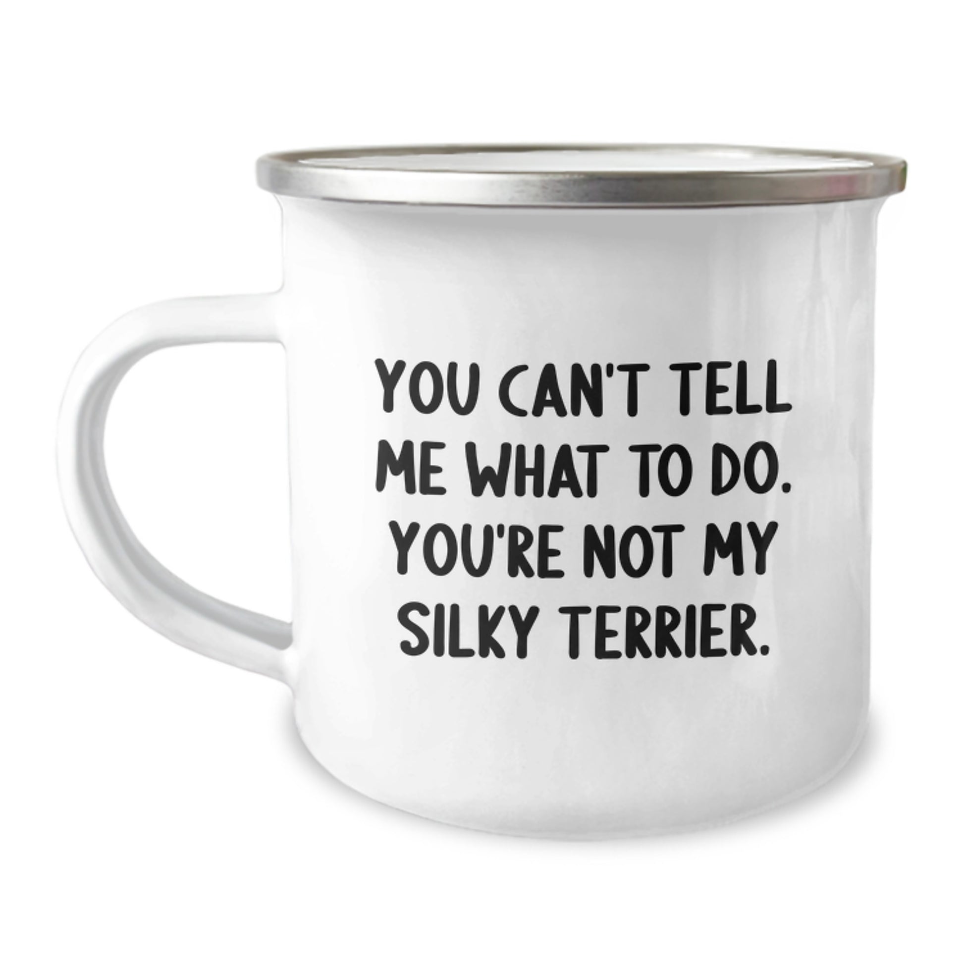 Funny Silky Terrier Dog Quotes Gifts for Men Women Friends Family Camping Mug Birthday Unique Presents from Friends - Image 1