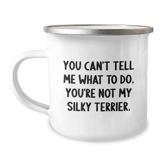 Funny Silky Terrier Dog Quotes Gifts for Men Women Friends Family Camping Mug Birthday Unique Presents from Friends - Image 1