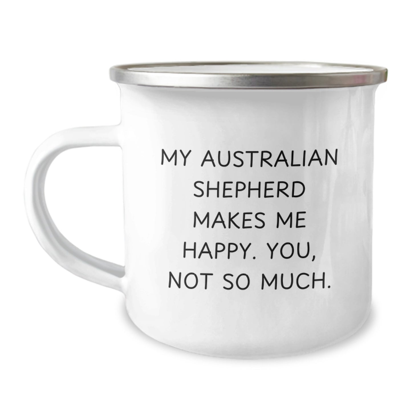 Funny Australian Shepherd Dog Gifts for Men from Women, Australian Shepherd Dog Lover Camping Mug Valentine's Unique - Image 1