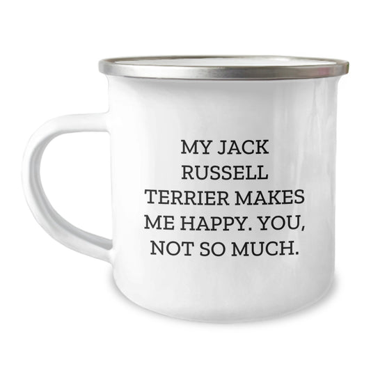 Funny Jack Russell Terrier Dog Lover's Valentine's Camping Mug Gifts from Men to Friends, Valentine's Unique Gifts - Image 1