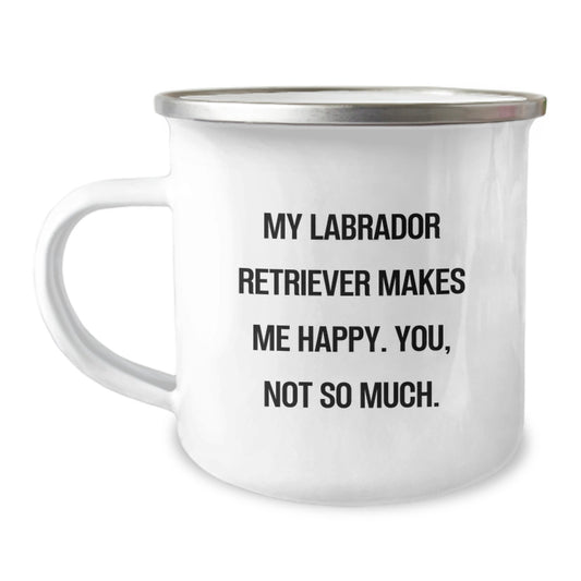 Labrador Retriever Dog Gifts from Men to Friends Camping Mug Funny Valentine's Unique - Image 1