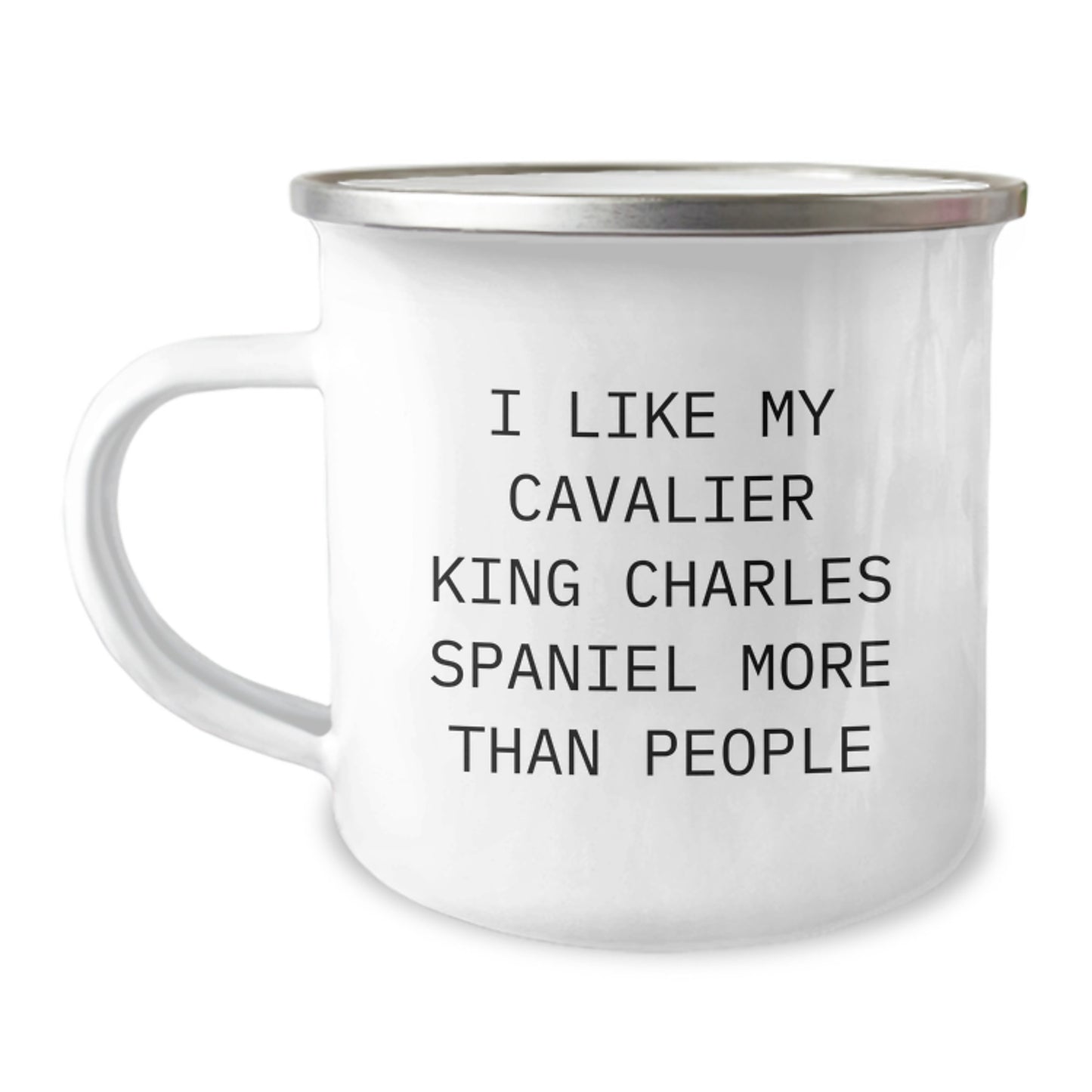 Funny Cavalier King Charles Spaniel Dog Camping Mug Gifts from Friends for Birthday - Image 1