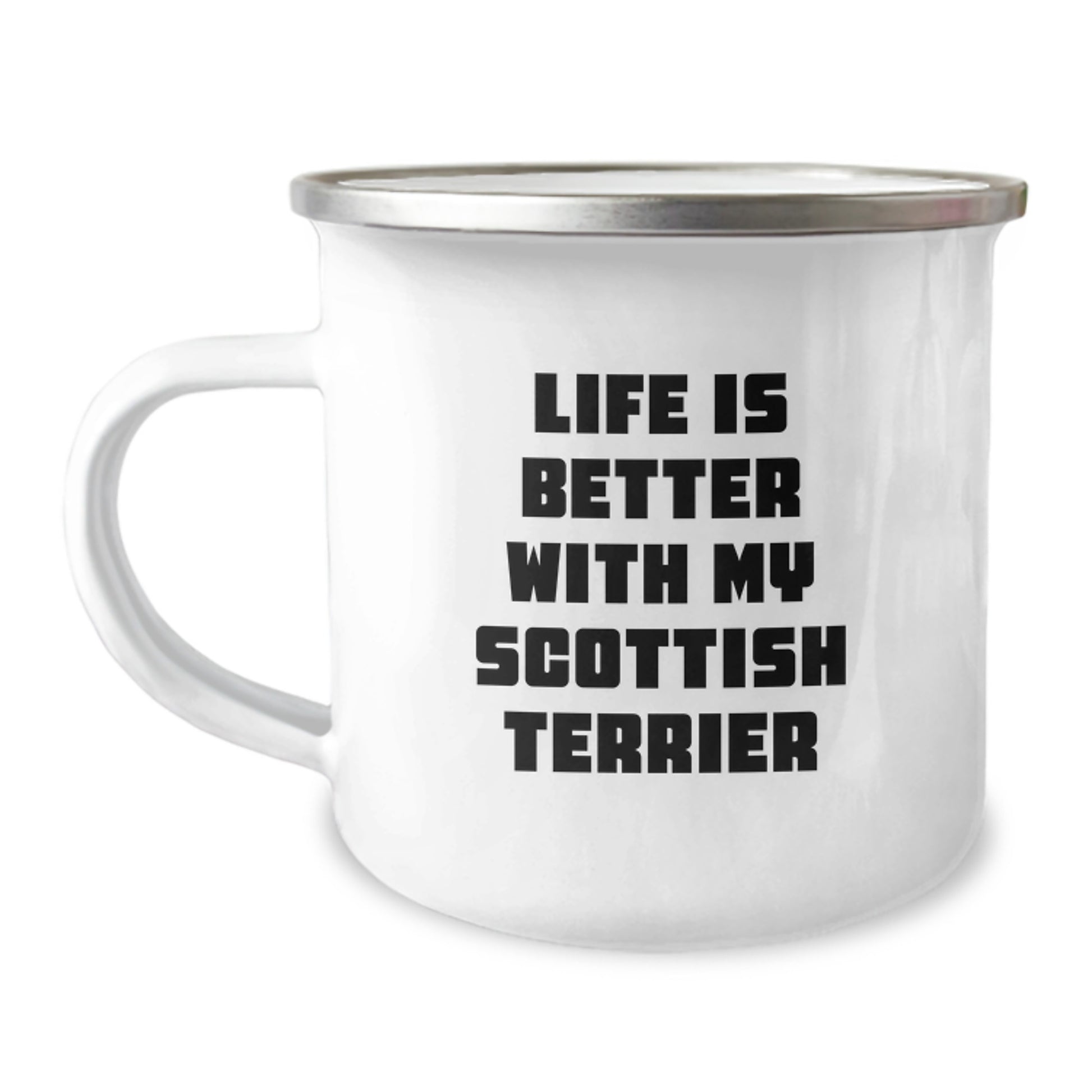 Funny Scottish Terrier Dog Camping Mug Gifts from Men to Friends - Life Is Better With My Scottish Terrier Valentine's Unique Mugs for Women - Image 1